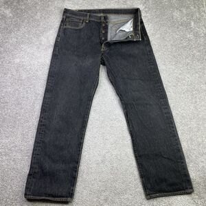 Levi’s 501 Jeans Men’s 32X28 Blue Straight Mid-Rise Dark Wash Button Fly